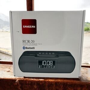 Sangean RCR-20 FM-RDS (RBDS) AM / Bluetooth / Aux-in / 13.8x 13.1x 4.9, Black